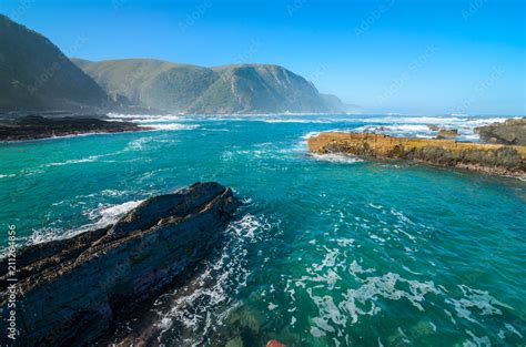 Tsitsikamma national park Garden Route, Indian ocean landscape, near ...