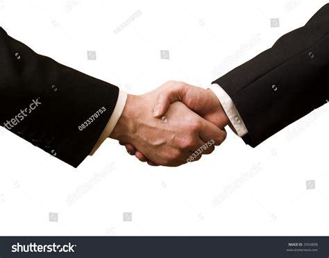 Business Handshake On White Background Stock Photo 3554898 : Shutterstock