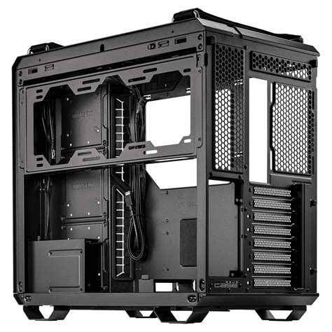 Gabinete Asus GT502 TUF Gaming Black / ATX, Micro-ATX, Mini-ITX / Dual Chamber Chassis / Panel ...