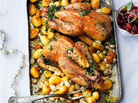 Roast Guinea fowl with potatoes Recipe | EatSmarter