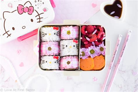 Hello Kitty Pretty Pink Sushi Bento - Love At First Bento