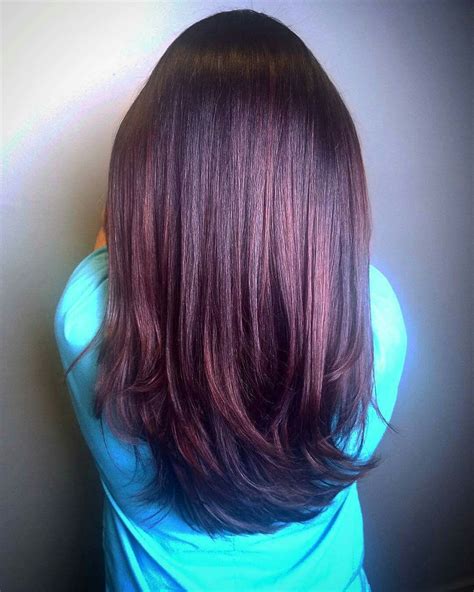 Red violet hair color by Ashton @ Splat Hair Design