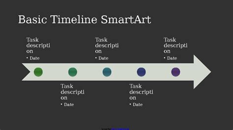 Business Timeline SmartArt Diagram Slide - download Powerpoint ...