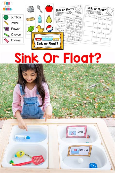 FUN Sink Or Float Experiment + Worksheet (FREE PRINTABLE) | Sink or ...