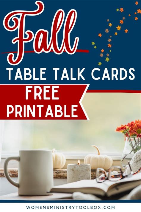 Fall Table Talk Cards - Free Printable