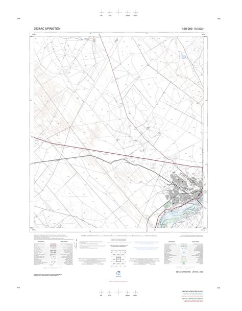 2821AC UPINGTON Map by Chief Directorate: National Geo-spatial Information | Avenza Maps