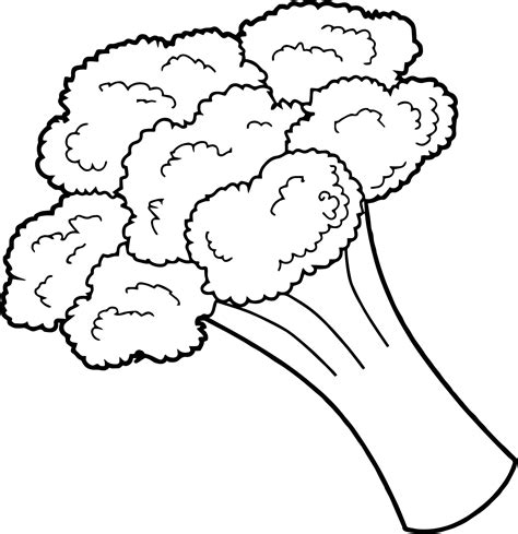 Fun Coloring Pages for Kids - Cauliflower Theme