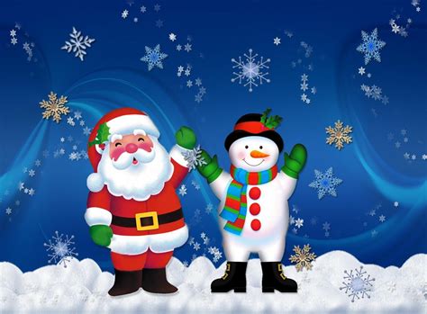 santa claus, snowman, holiday Wallpaper, HD Holidays 4K Wallpapers ...