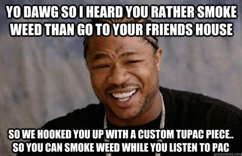 yo dawg so i heard you rather smoke weed than go to your friends house ...