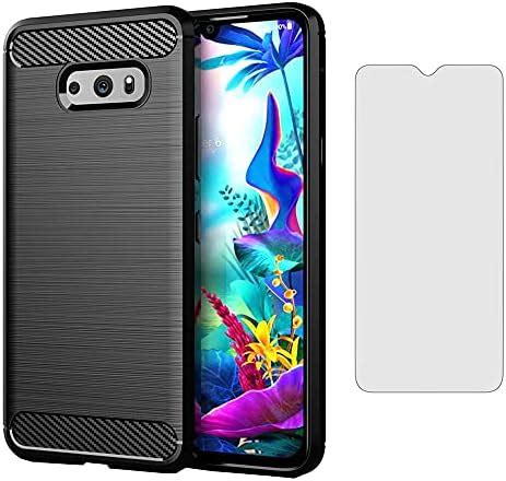 Amazon.com: Phone Case for LG G8X ThinQ V50S Thin Q with Tempered Glass ...