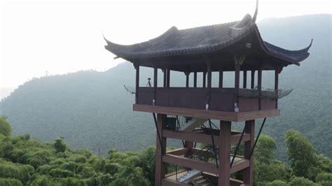 Aerial view of Anji, China: Lucid waters and lush mountains are ...