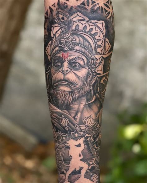 Angry Hanuman Tattoo Designs - Tattoos Era