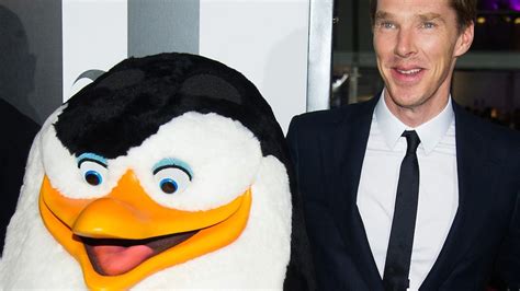 Here Is Benedict Cumberbatch With a Giant Penguin