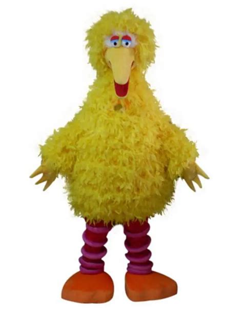 Sesame Street big yellow bird mascot costume cartoon character ...