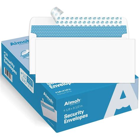 500 #10 Security Envelopes - Self-Seal - Windowless - for all your ...