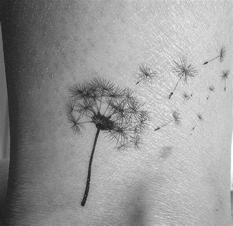 Blowing Dandelion Tattoo Designs