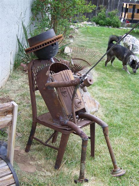 Fishing Yard Art | Metal yard art, Scrap metal art, Yard art