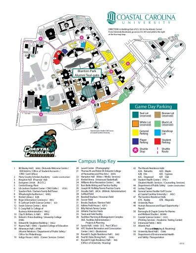 Coastal Carolina University Campus Map – Map Vector