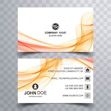 Modern business card stylish colorful wave background 237653 Vector Art ...