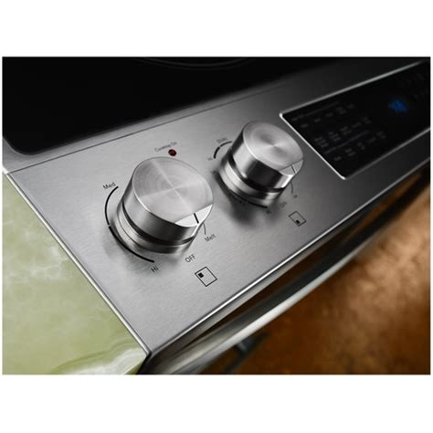 Jenn-Air - 7.1 Cu. Ft. Self-Cleaning Slide-In Electric Convection Range - Silver at Pacific Sales