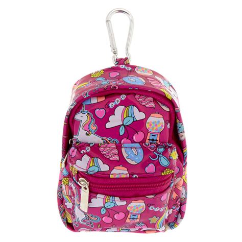 Unicorn Fun Fair Mini Backpack Keychain Coin Purse | Claire's US