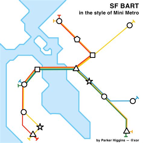 Mini Metro fan art: SF BART