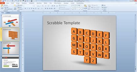 Free Scrabble PowerPoint Template