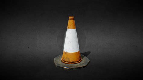 Traffic Cone 4k Texture with dirt - Download Free 3D model by Michael (@SgtBlitz) [16e3c66 ...