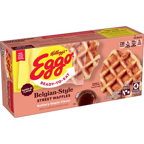 Kellogg’s® Eggo® Buttery Maple Belgian Style Street Waffles - SmartLabel™