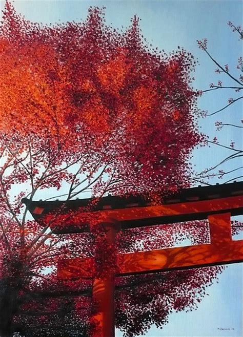 Torii Shrine Red Leaves