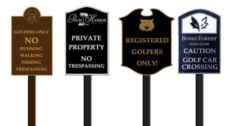 Directional Golf Signs | Golf Sign and Design