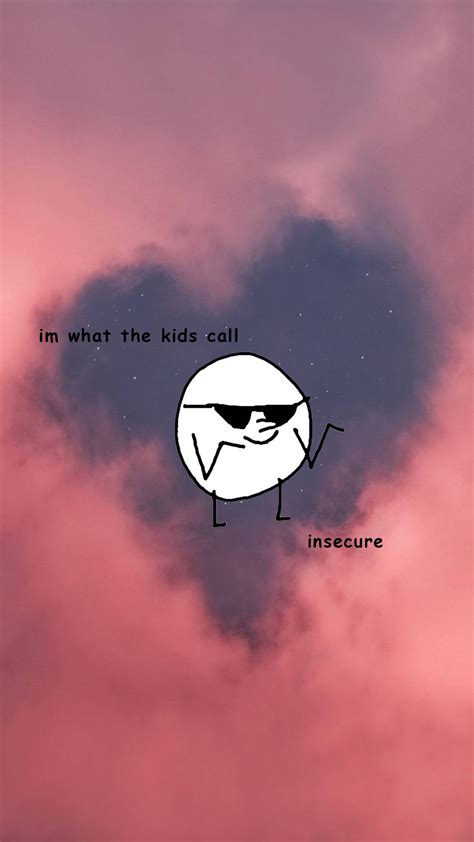 Download Funny Aesthetic Insecure Egg Wallpaper | Wallpapers.com