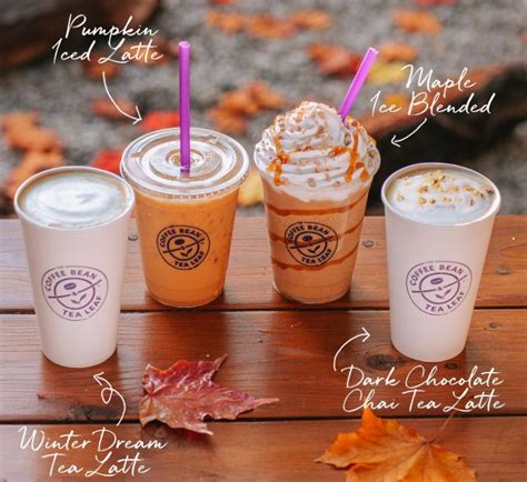 The Coffee Bean & Tea Leaf's 2020 Seasonal Fall Menu Includes Pumpkin ...