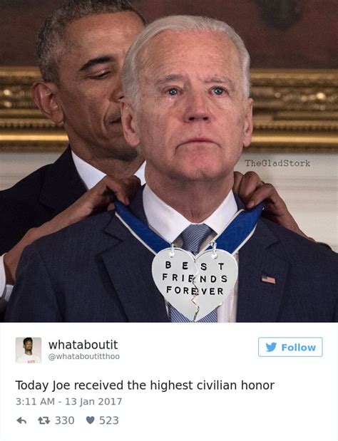 30 Hilarious Memes About Obama Surprising Joe Biden With The Medal Of ...