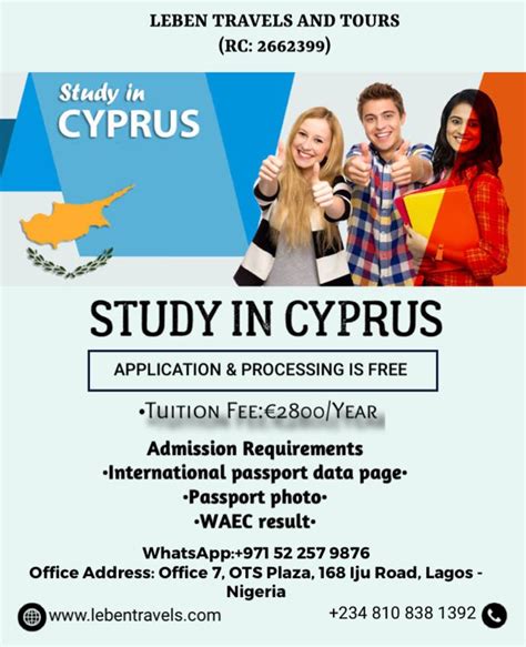 Study in Cyprus with Leben Travel And Tours