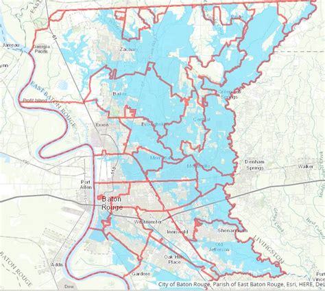 City of Baton Rouge release flood inundation maps with new numbers