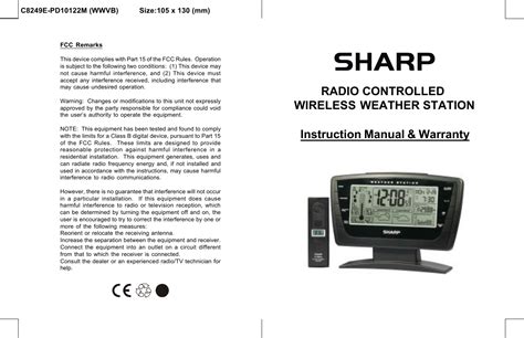 Sharp Wireless Weather Station - News Current Station In The Word