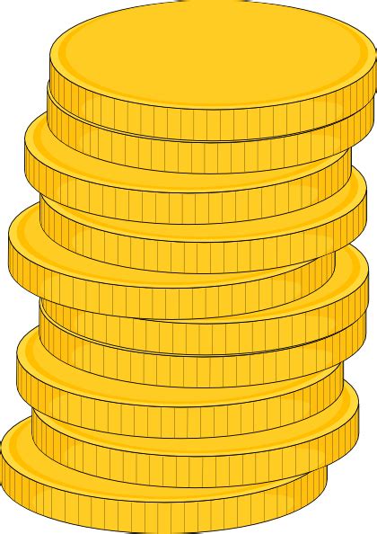 Stack Of Coins Clip Art at Clker.com - vector clip art online, royalty ...