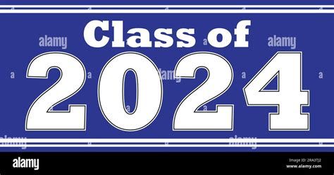 Class of 2024 Banner Blue Stock Vector Image & Art - Alamy