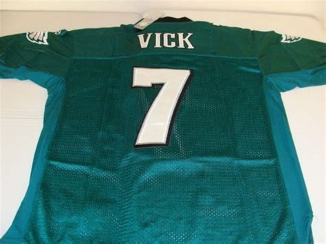 #7 MICHAEL VICK Philadelphia Eagles NFL QB Green Mint Throwback Jersey ...