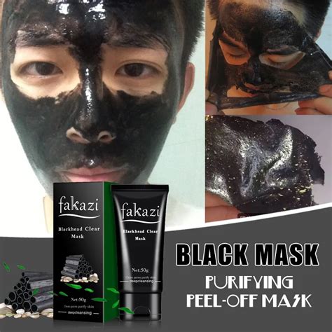 Fakazi Blackhead Removal Face Mask Bamboo Charcoal Mud Black Mask Acne Treatments Oil control ...