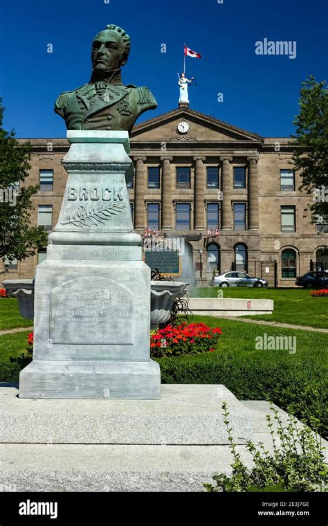 General Isaac Brock Monument. The Leeds and Grenville County Court House Brockville Ontario ...