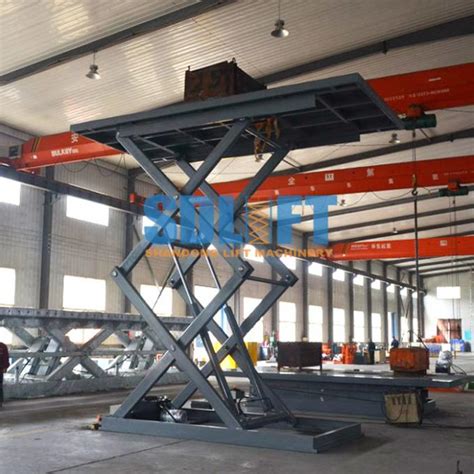 3T 5.6M Hydraulic Scissor Car Lift For Home Garage Portable / Heavy Duty Scissor Lift Table