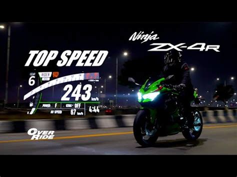 2023 Kawasaki Ninja ZX4R Top Speed Run - webBikeWorld