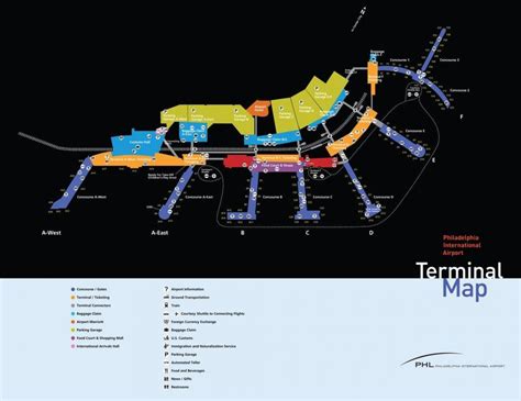 Philadelphia airport parking map - Philadelphia airport economy parking ...