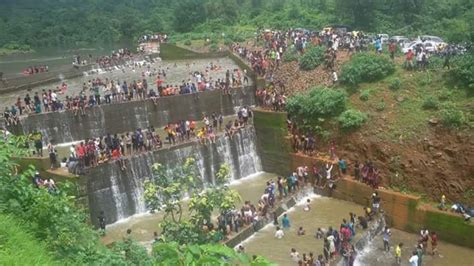 Solanpada Dam Jambrung Waterfall at Karjat Near Mumbai