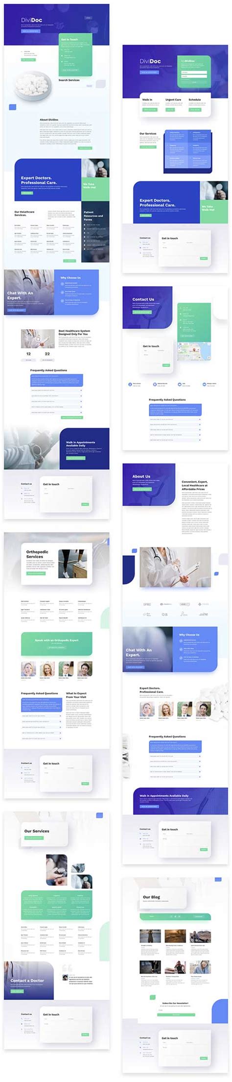 Divi Doctors (Free Divi builder layouts) • Divi Theme Layouts