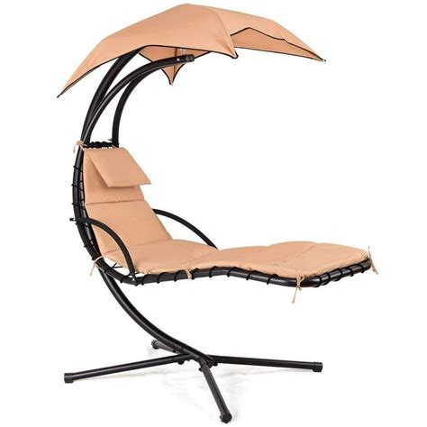 Outdoor Hanging Lounge Chair - Curved Chaise Lounge Chair Hammock Chair ...