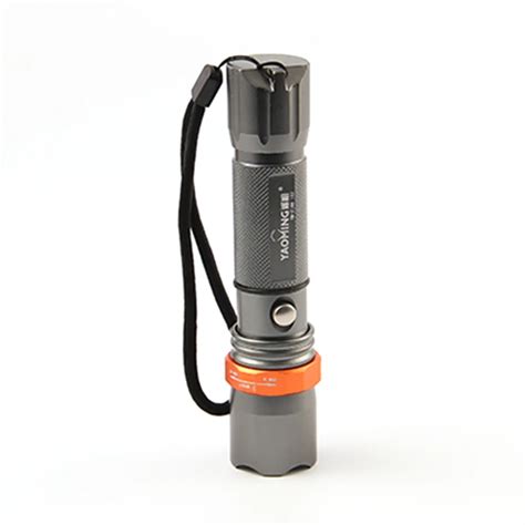 Zoomable led flashlight CREE Q5 powerful cree led waterproof rechargeable torch lamp tactical ...