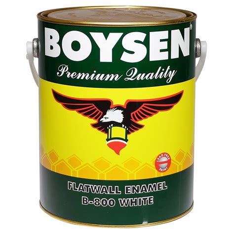 Buy Boysen Paint 1 Liter White Flat Wall Enamel Online - DIY Hardware